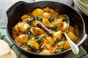 Chicken, Potato & Spinach Curry